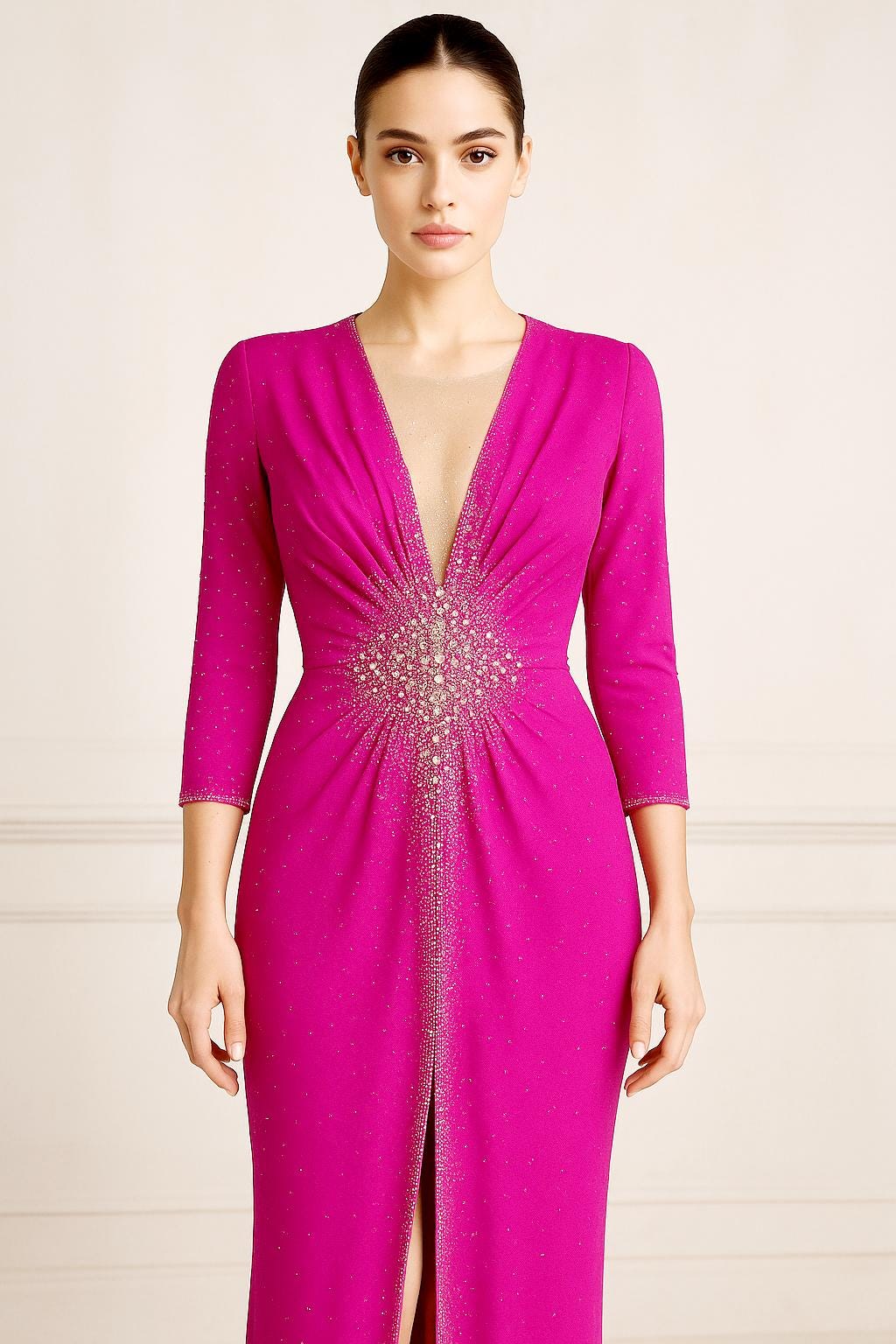 Hot Pink Formal Dress Plus Size - Etsy