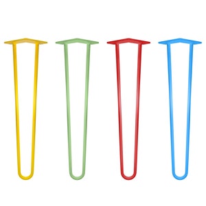 4er Set - Hairpin Legs - Haarnadel Tischbeine - Möbel Füße | HPL01