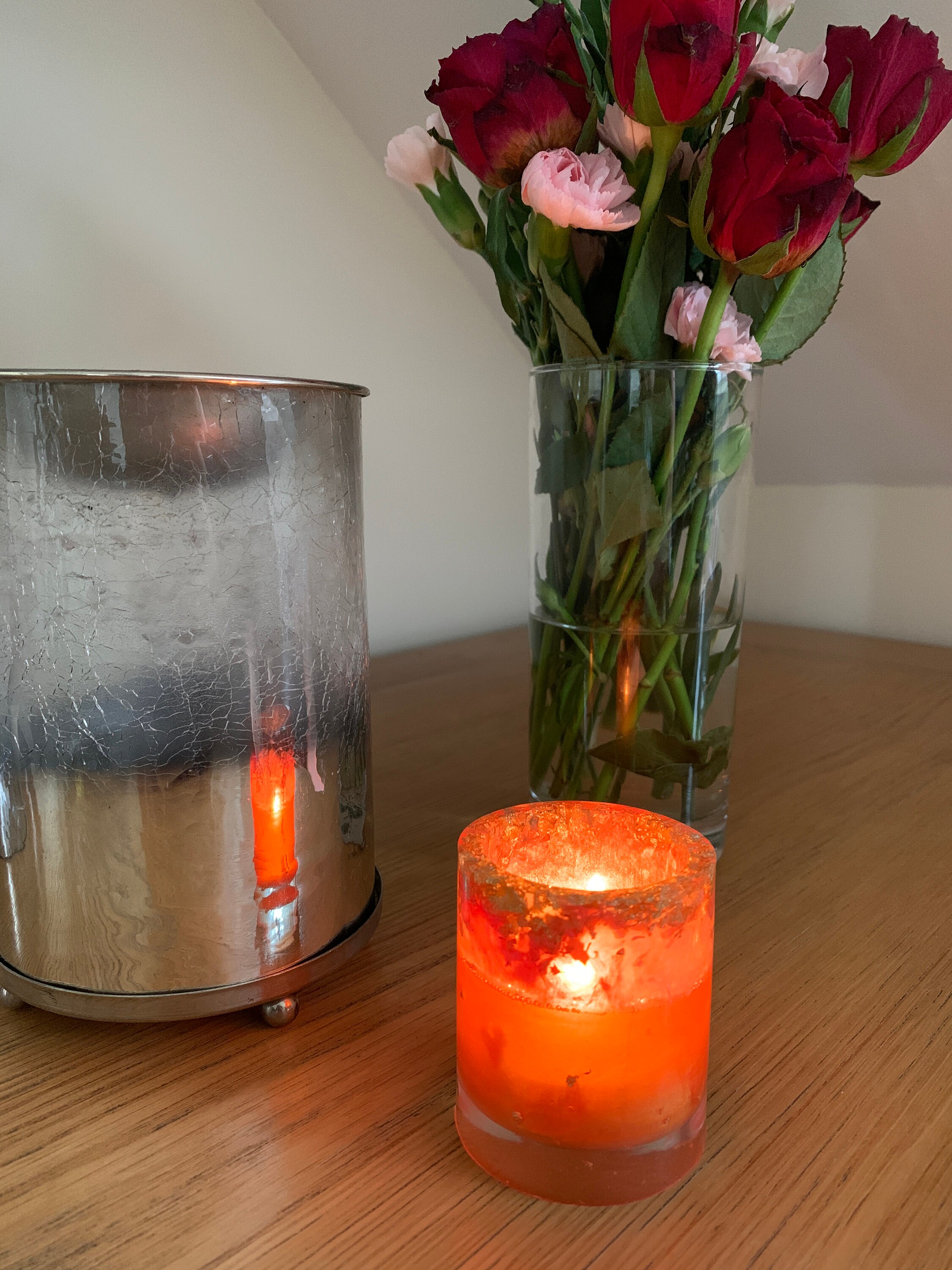 Resin Candle holder and LED candle Etsy