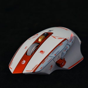 RX-0 Unicorn GUNDAM Edition Custom Painted  Logitech G502 HERO & G502X Optical Gaming Mouse with Rgb Lighting - Custom Gaming Mouse