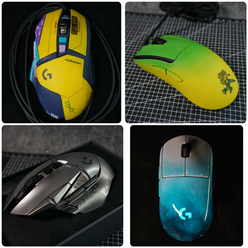 Custom Design & Painted Logitech G502, G502X HERO Gaming Mouse with Rgb Lighting - Custom Painted Service image 4