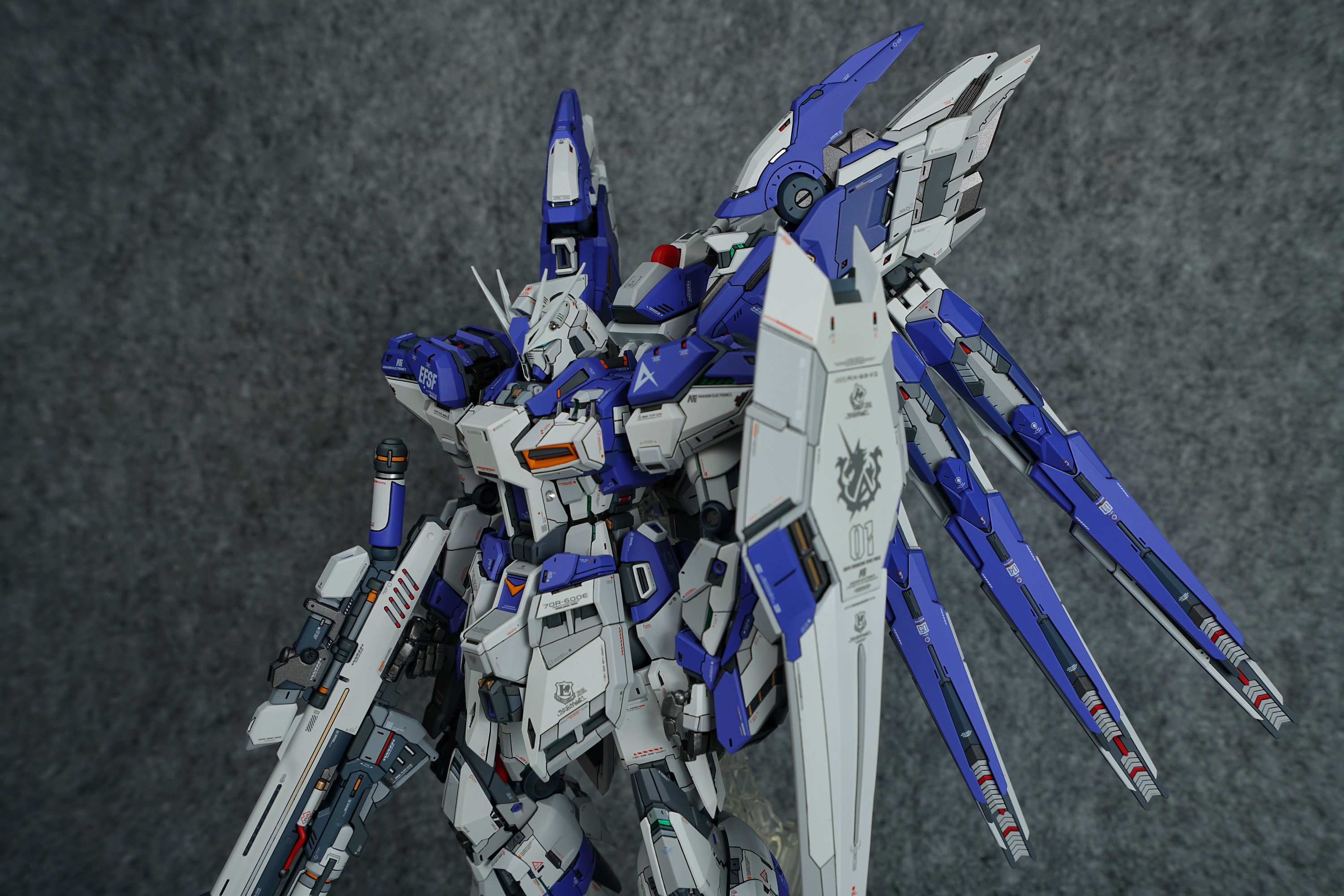 Bandai MG 1/100 Rx-93-v2 Hi-v Gundam（yjl X Anchoret Conversion