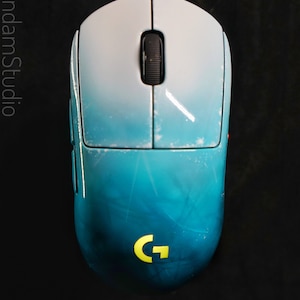 Rainbow Six Siege Black Ice Edition Custom Painted Logitech G PRO Wireless Gaming Mouse - Custom Gaming Mouse - Custom Name