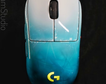Rainbow Six Siege Black Ice Edition Custom Painted Logitech G PRO Wireless Gaming Mouse - Custom Gaming Mouse - Custom Name