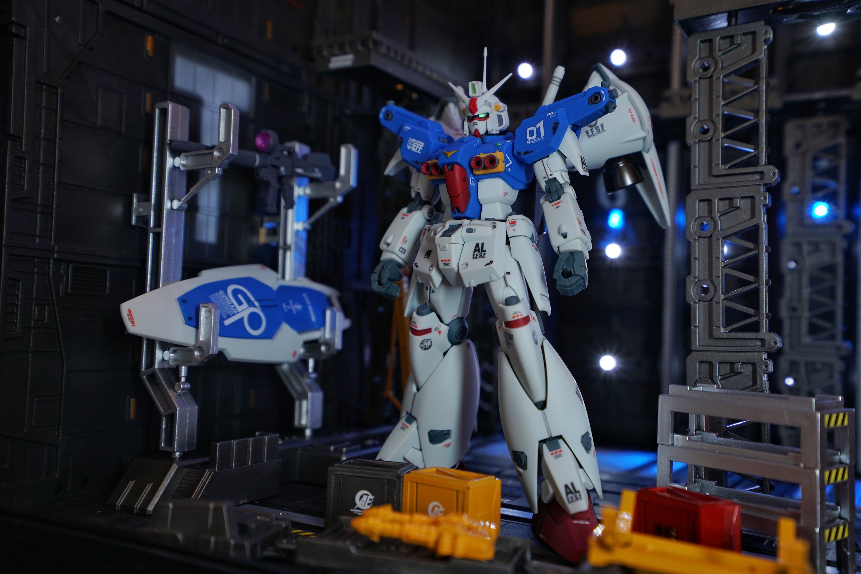 Gundam Hanger Diorama Set Painted & Build in US - Etsy
