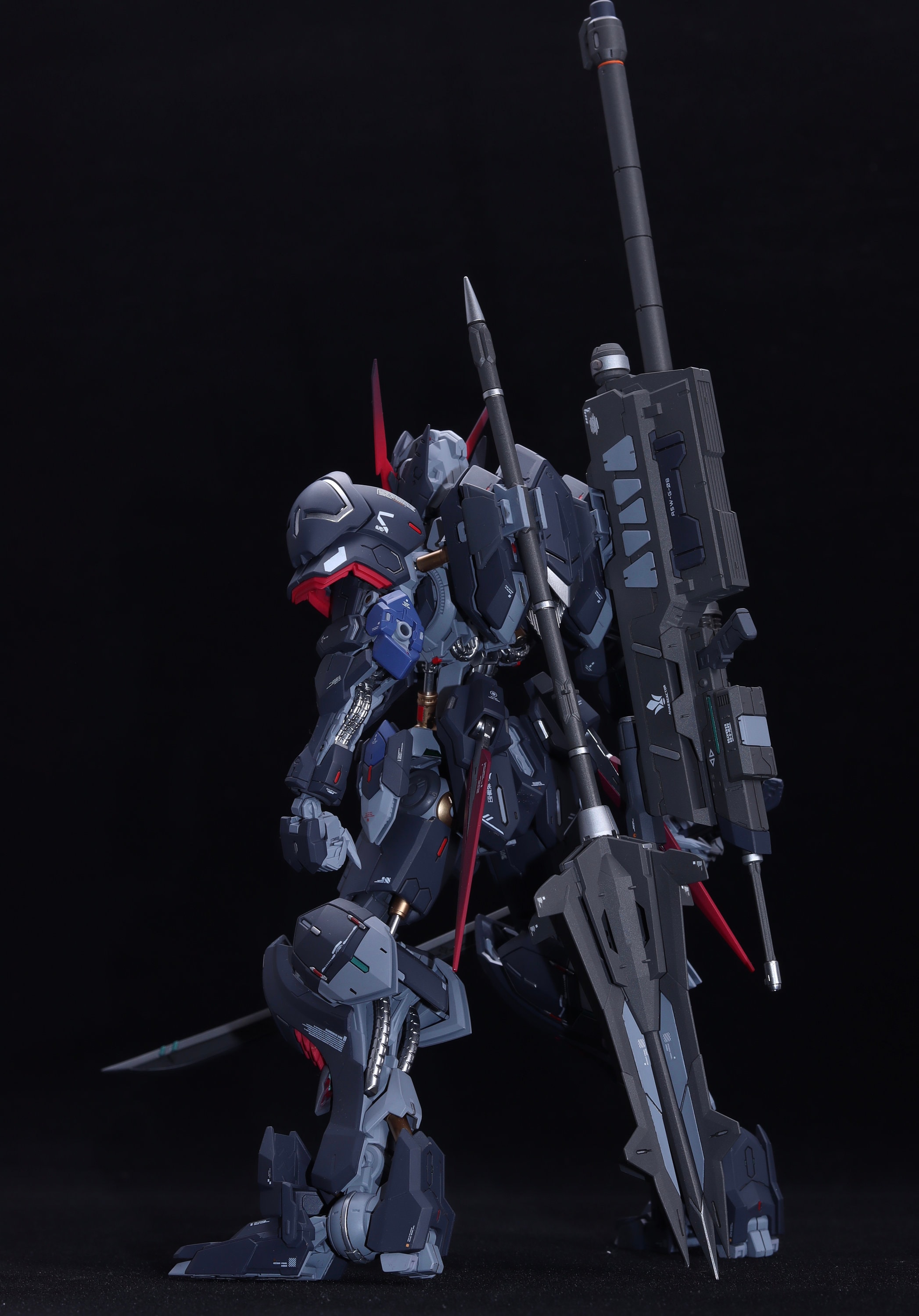 BANDAI MG 1/100 Black Barbatos Gundam Painted & Built - Etsy
