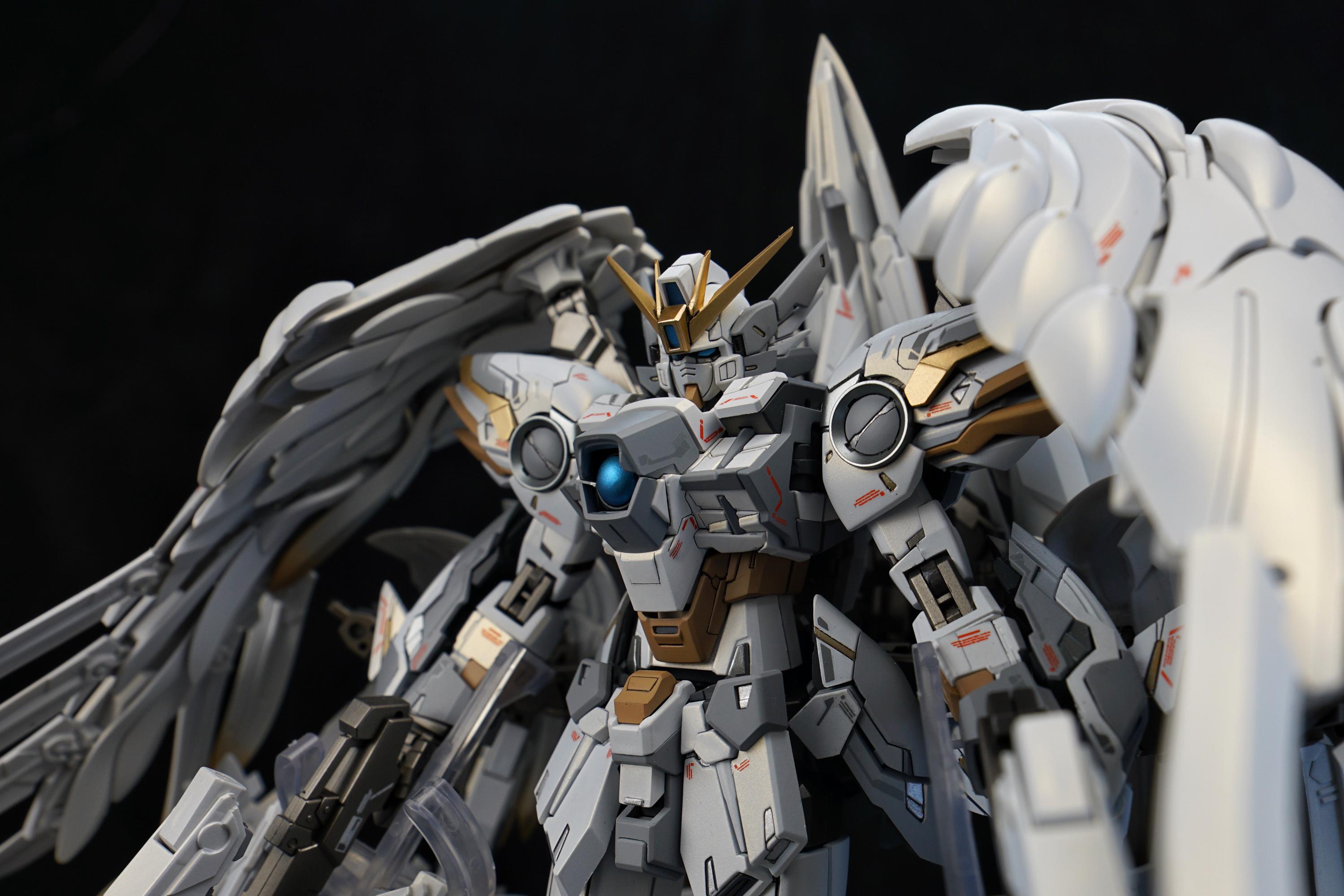 バンダイ MG 1/100 ウイングガンダム スノーホワイトプレリュード 塗装