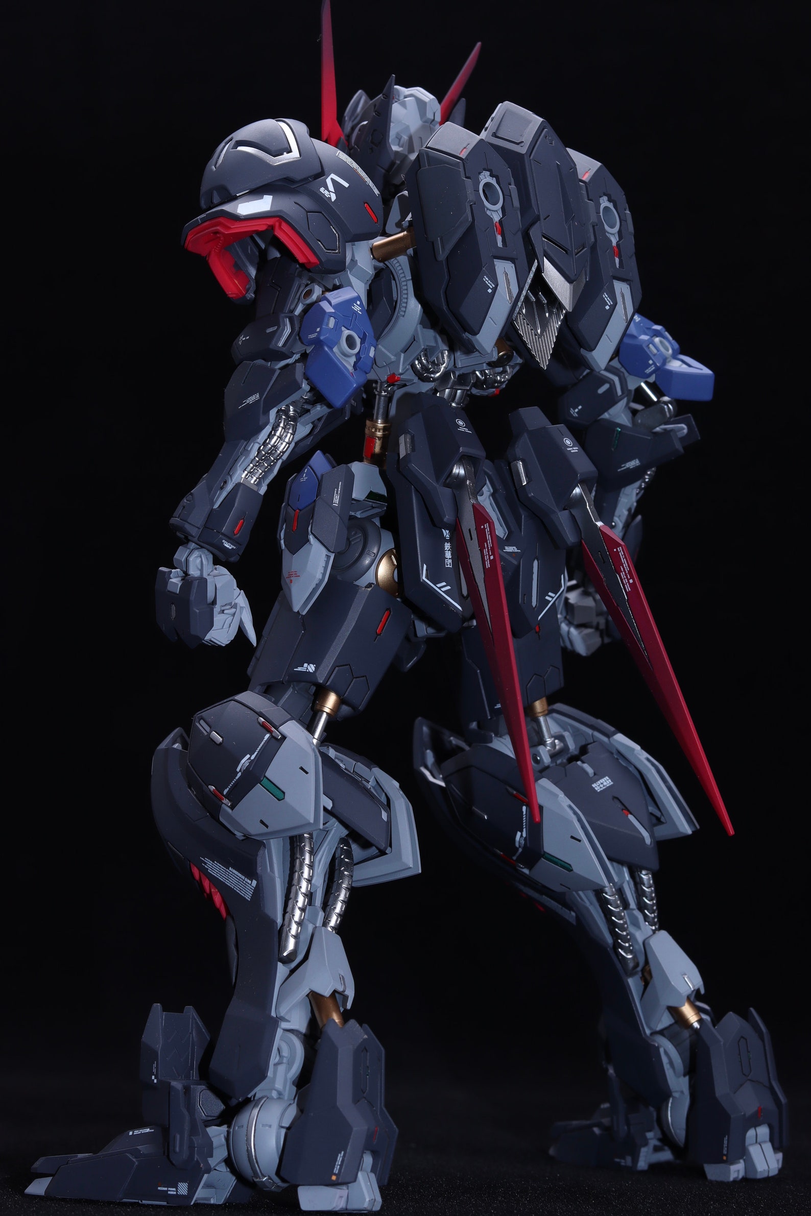 BANDAI MG 1/100 Black Barbatos Gundam Painted & Built Etsy