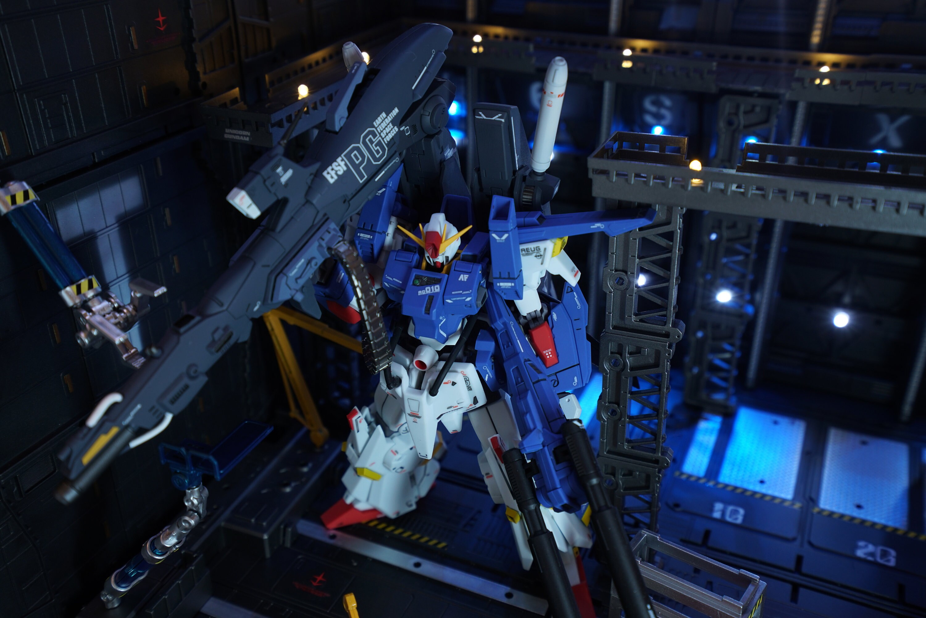 Gundam Hanger Diorama Set Painted & Build in US - Etsy