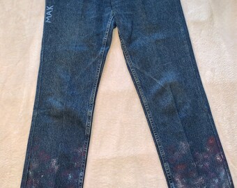 Painted jeans