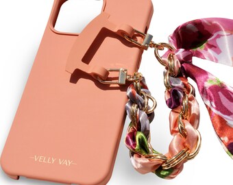 VELLY VAY Peach Case en avec chaîne interchangeable amovible