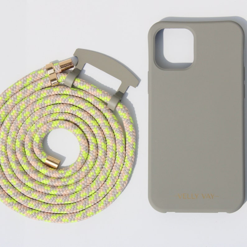 VELLY VAY Cold Stone Case 2 in 1 mit abnehmbarem Handyband Lollipop Handykette iPhone 15 Pro Max, iPhone 11, Samsung 24, Samsung S24 Plus Kein Set