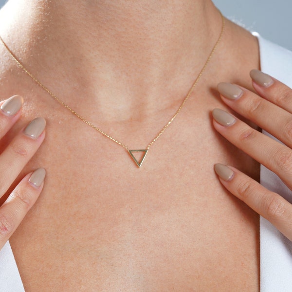 Triangles Necklace - Etsy