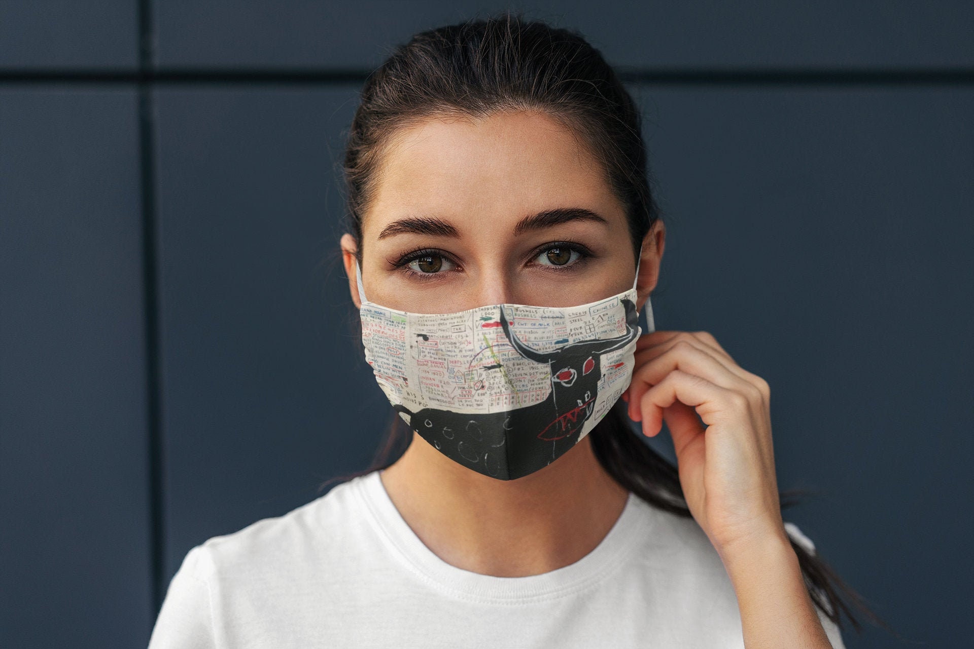 Basquiat beef ribs longhorn Reusable cloth face masks Etsy