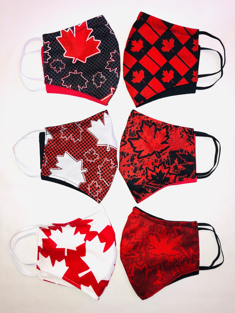 Canada Face Mask READY TO SHIP Team Canada 100 Cotton Etsy Canada