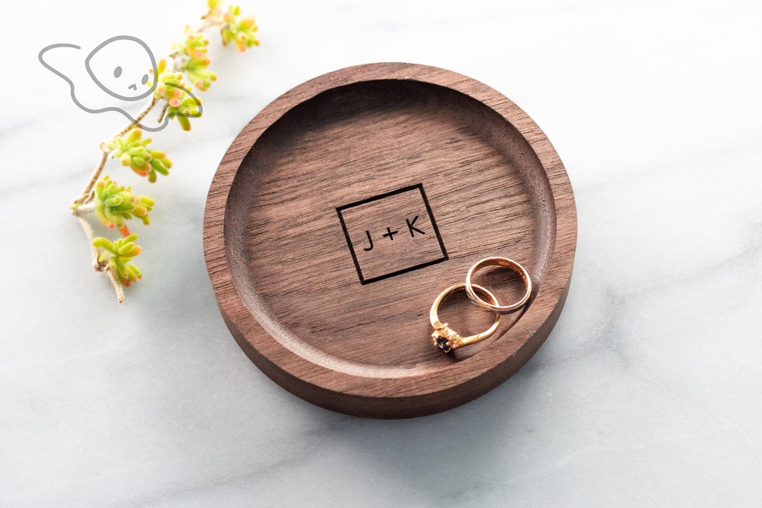 Large Wood Ring Dish/wedding Gift/custom Jewelry Dish/ring Tray/mens