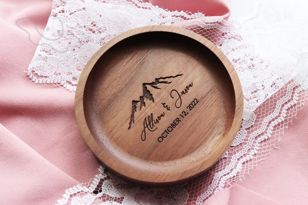Personalized Mountain Ring Dish/mens Ring Holder/engagement Ring Dish
