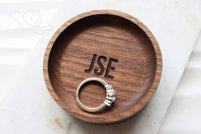 Personalized Monogram Ring Dish/custom Jewelry Dish/wedding Ring Dish ...
