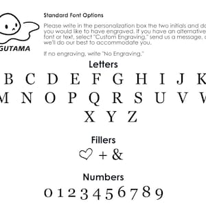 May include: A black and white illustration of a cartoon egg with a sad face. The image includes the text "EGGUTAMA" and lists the letters of the alphabet, numbers 0-9, and symbols plus and ampersand. The text "Standard Font Options" is also included.