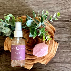 INSPIRE/CREATE - Aromatherapy mist - Organic essential oils - Infused with rose quartz crystals - 100% natural