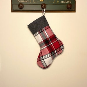 Plaid Christmas Stockings, Christmas Stocking, Christmas Decorations