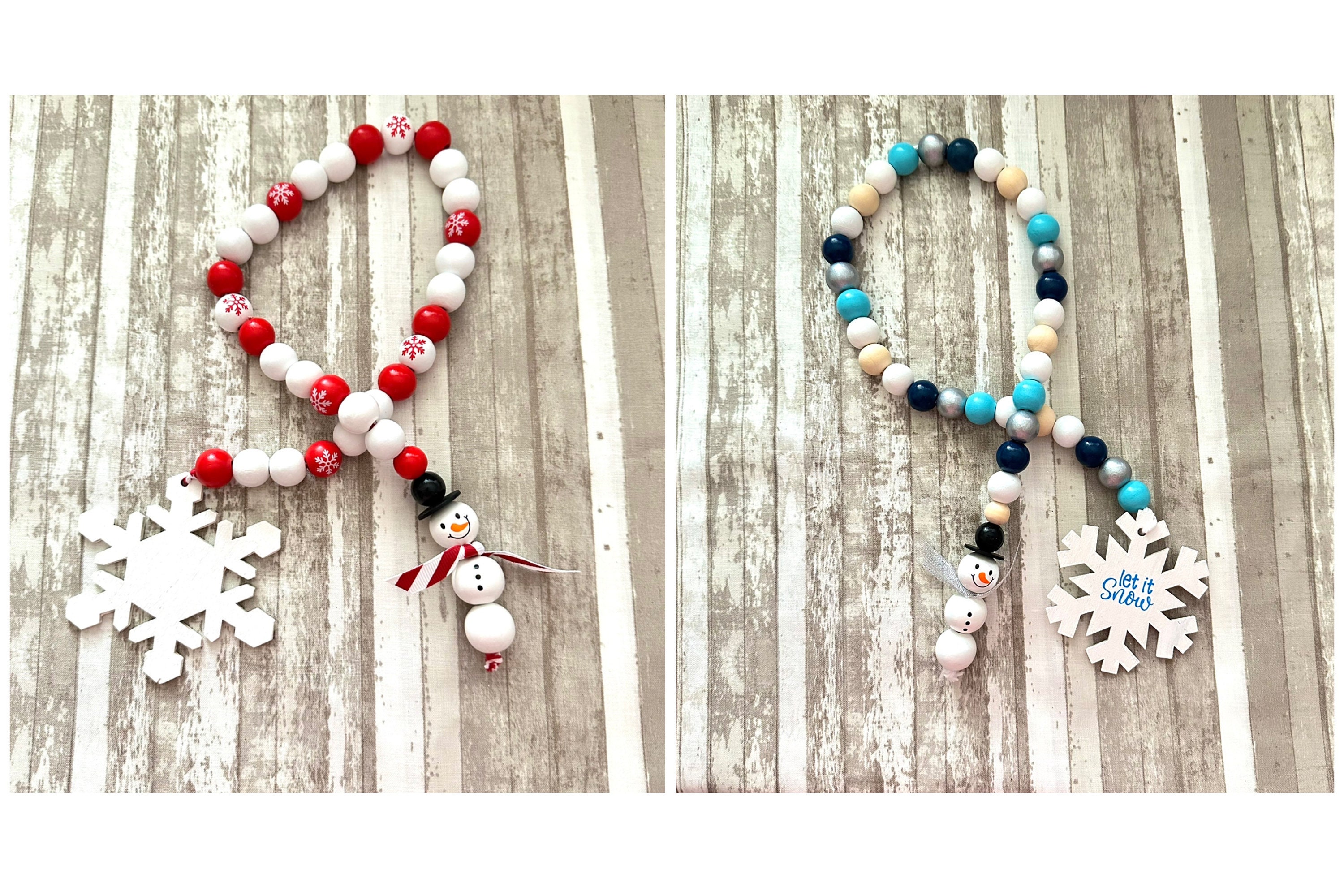 Extra Long Red Bead Garland, Plastic Red Bead String, Fixed Red