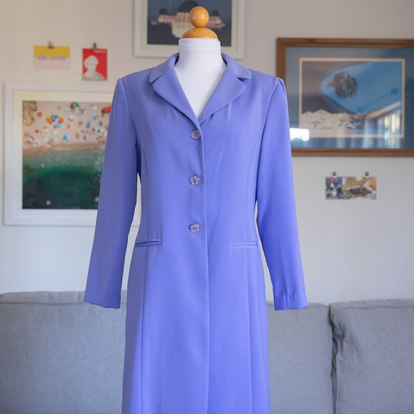 1990s Jessica Howard Periwinkle Overcoat