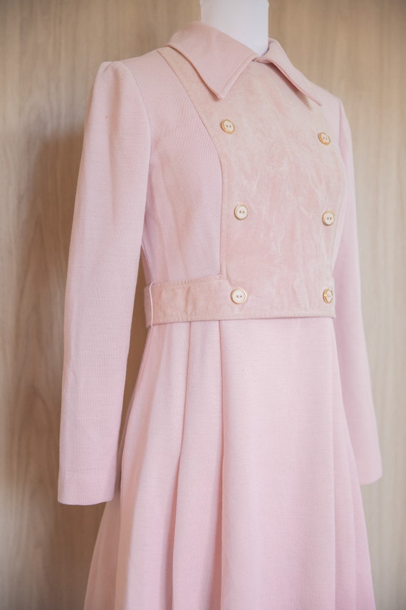 1970s Baby Pink Dress by DW3 for David Warren - image 5