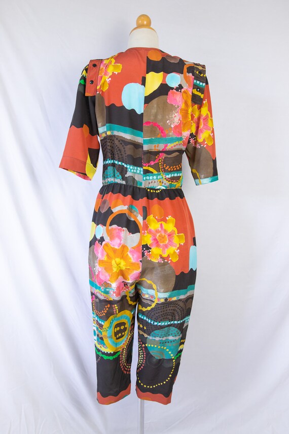 Late 70s early 80s Missoni Silk Jumpsuit / fits s… - image 9