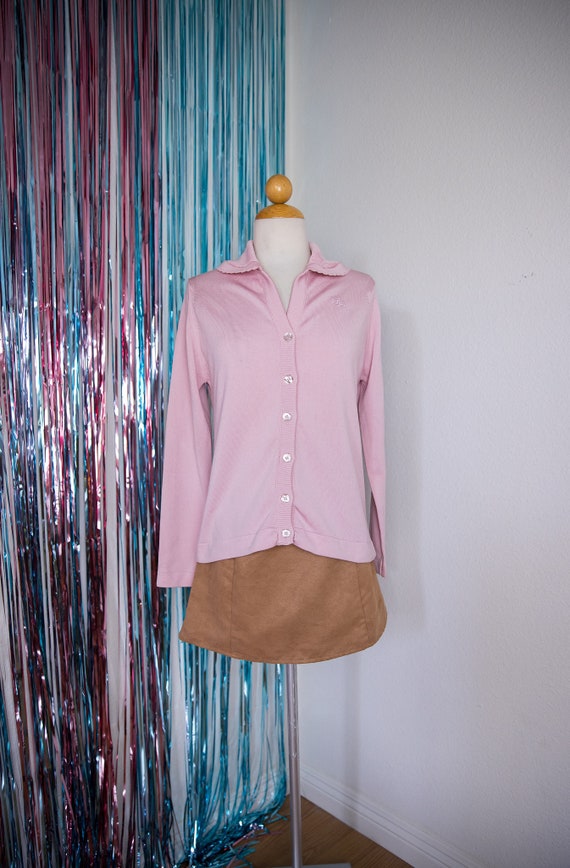 Vintage 70’s Pink Givenchy Sport Cardigan - image 1
