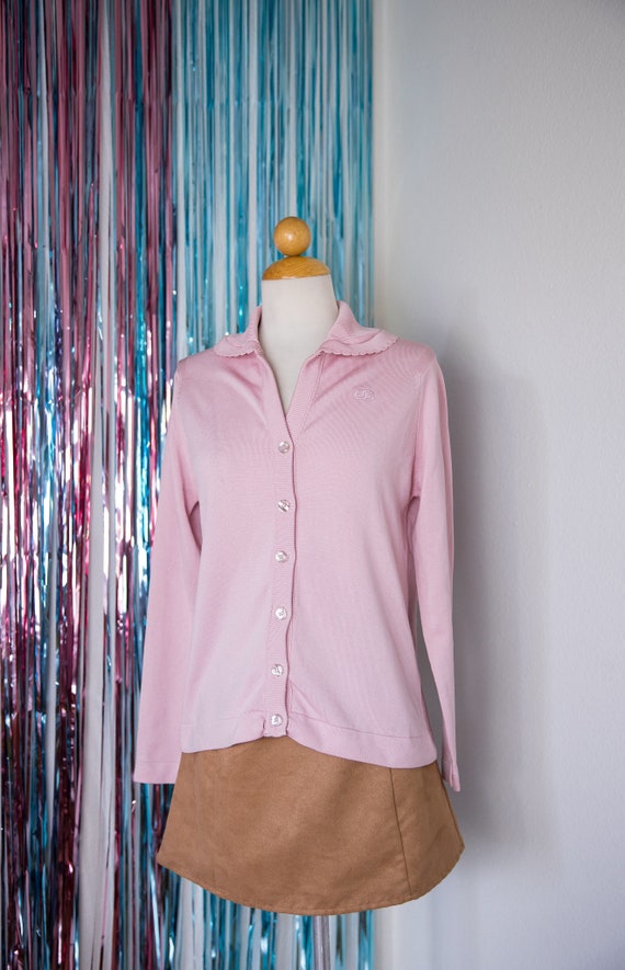Vintage 70’s Pink Givenchy Sport Cardigan - image 5