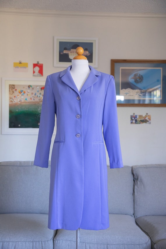 1990s Jessica Howard Periwinkle Overcoat