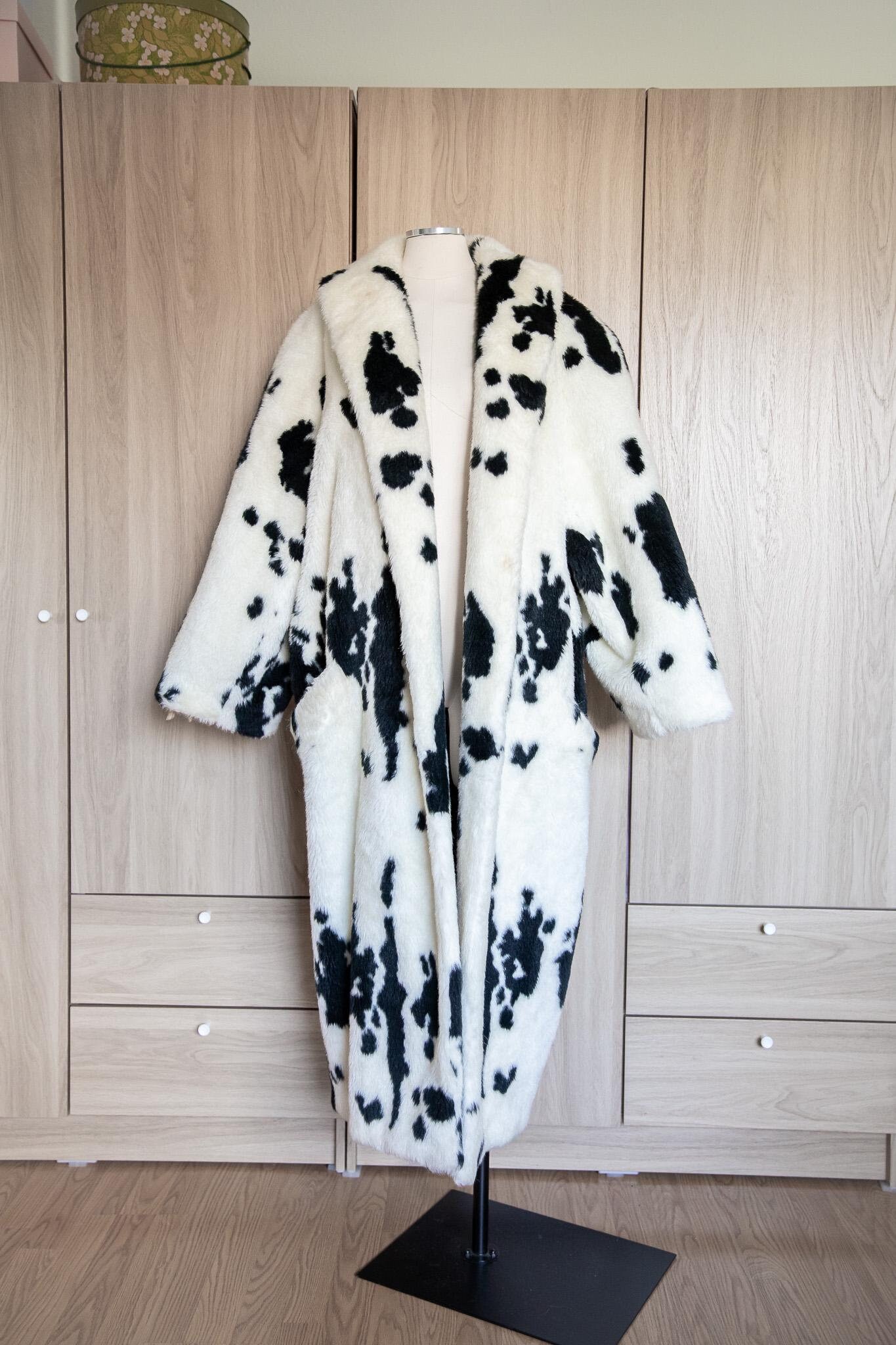 Dalmatian Pattern Fur Coat vintage 早い者勝ち 【公式通販】