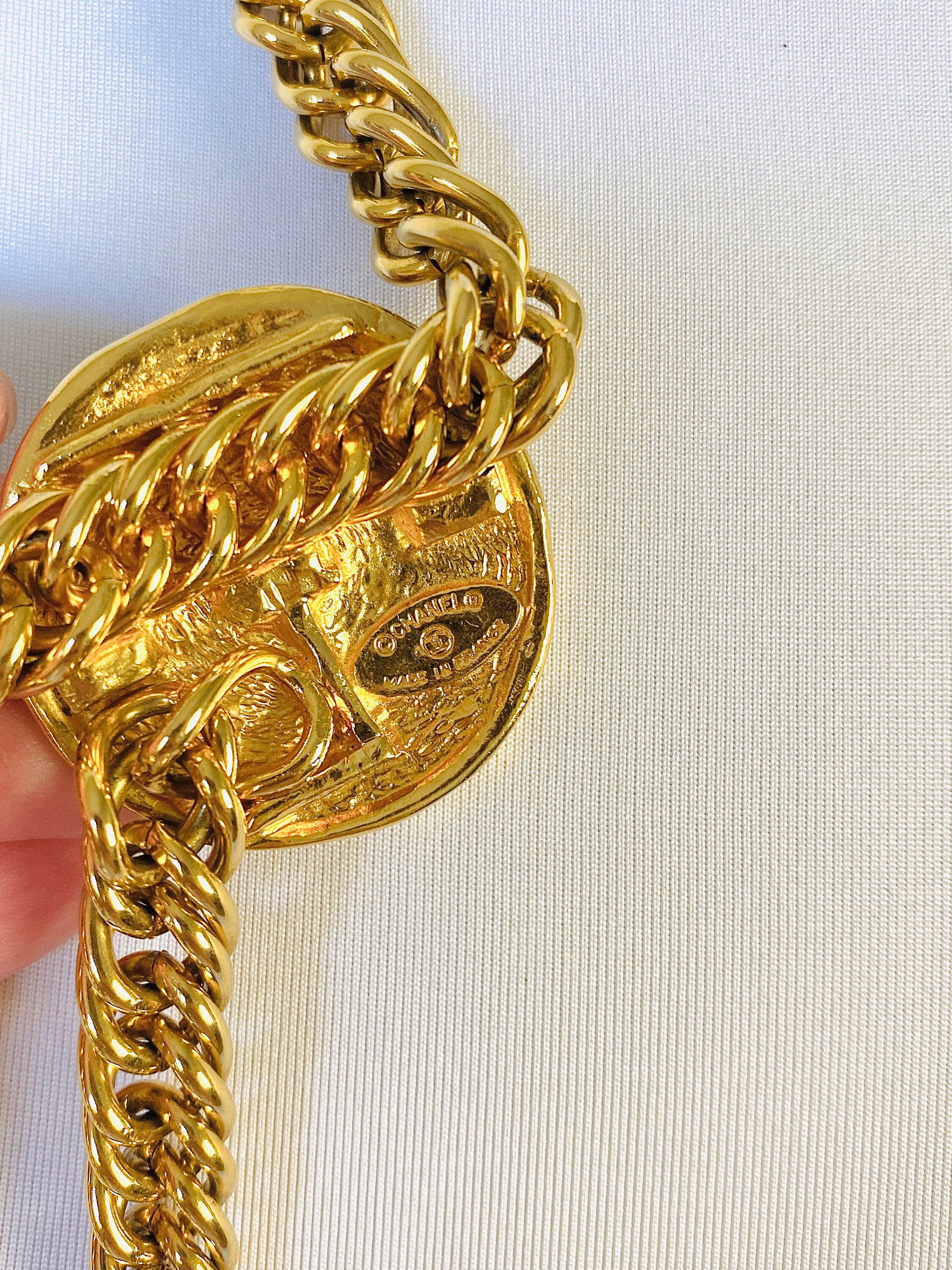 シャネル ココマーク 31 RUE CAMBON ベルト Vintage CHANEL Gold Plated Cambon 31 Rue Coin Chain Belt | eBay