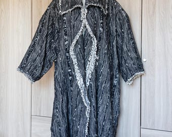 ARCHIVAL 1983 Issey Miyake Deconstructed Wood Grain Coat