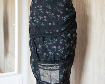 Junya Watanabe Patchwork Deconstructed  Asymmetrical Skirt