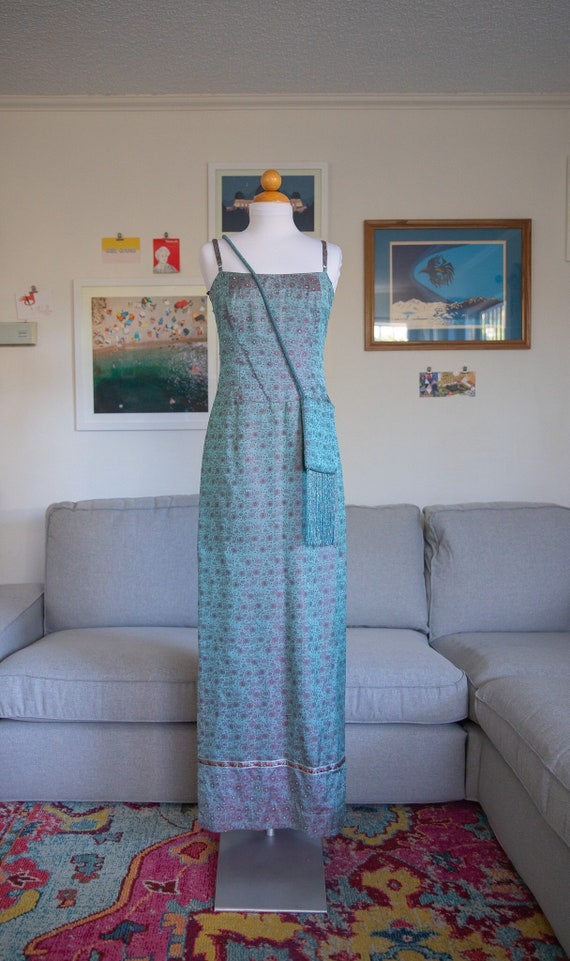 1990s Nicole Miller Dress with Matching Beaded Pur