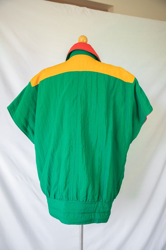 1980s Color Block Reversible Over Sized Puffer Ny… - image 7