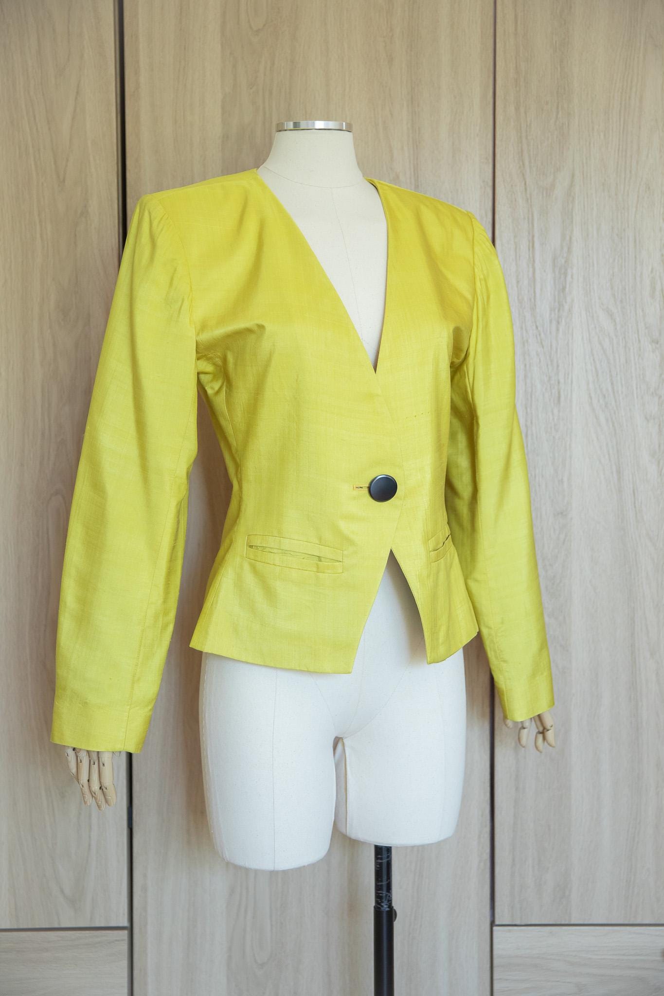 Saint Laurent Yellow Jacket - Etsy
