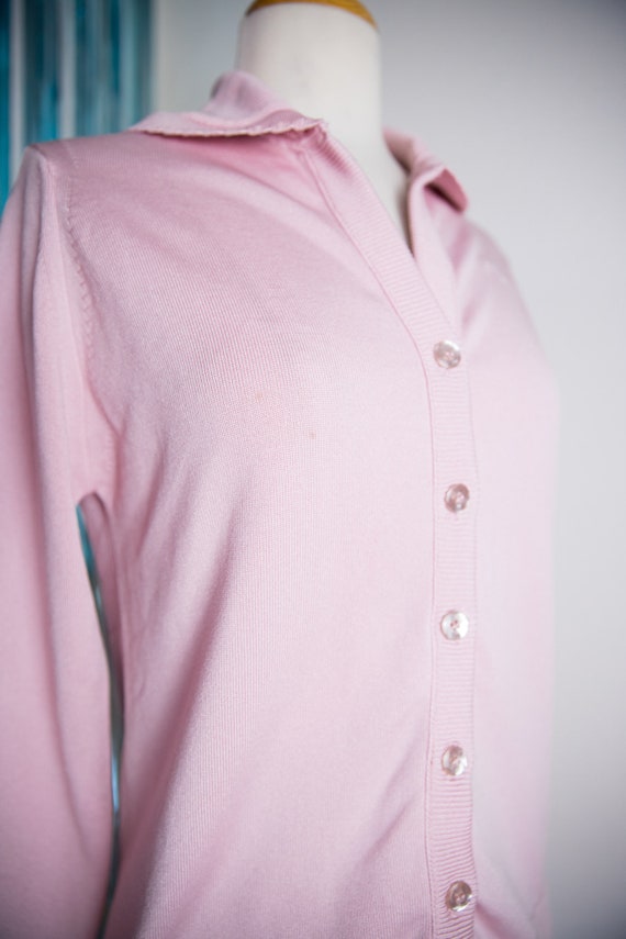 Vintage 70’s Pink Givenchy Sport Cardigan - image 4