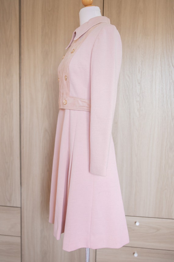 1970s Baby Pink Dress by DW3 for David Warren - image 7