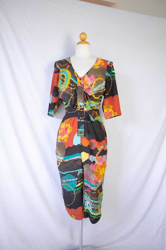 Late 70s early 80s Missoni Silk Jumpsuit / fits s… - image 2