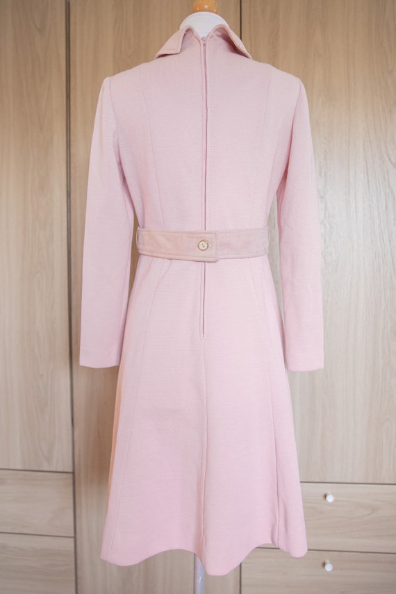 1970s Baby Pink Dress by DW3 for David Warren - image 8