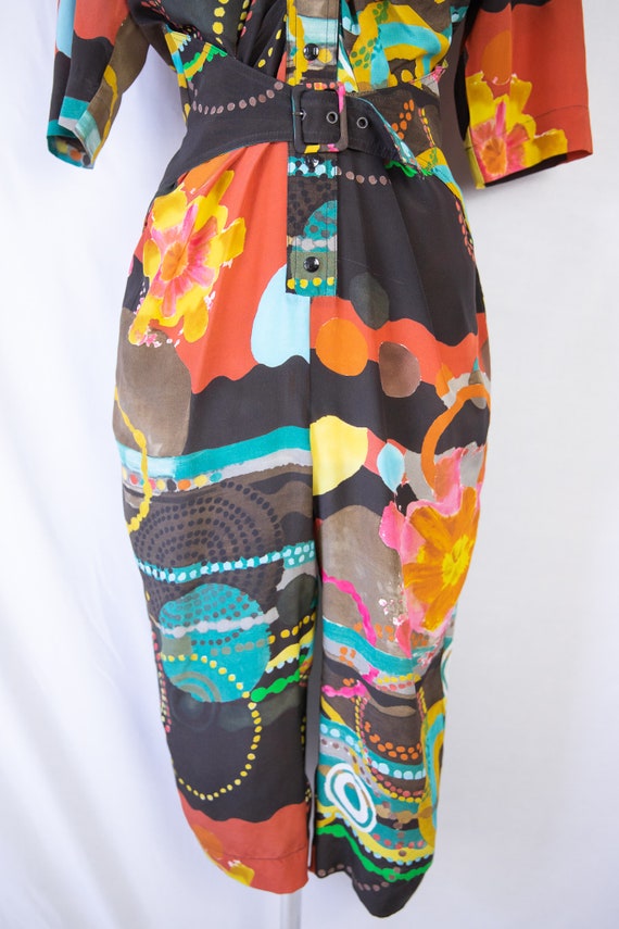 Late 70s early 80s Missoni Silk Jumpsuit / fits s… - image 8