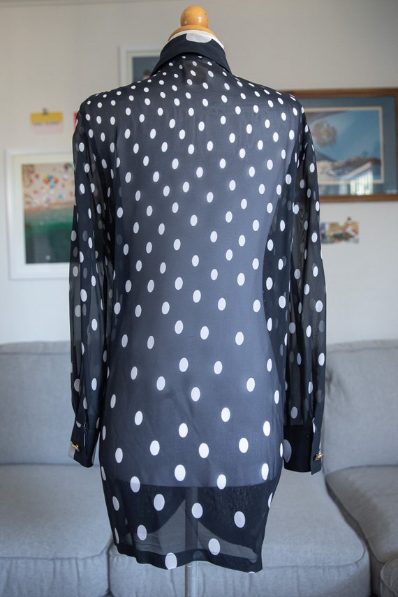 Vintage 90’s red polka dot cardigan top