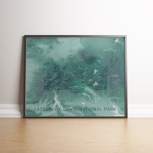 Lassen Volcanic National Park topographic map