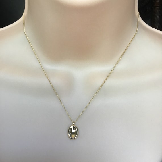 Protection Mirror Necklace in Sterling 