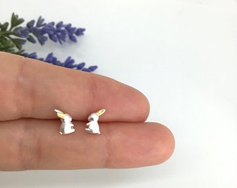 Libaraba 925 Silver Rabbit and Carrot Stud Earrings with Heart Jewelry Box,Rabbit Earrings for Women Libaraba 925 Silver Rabbit and Carrot Stud Earrings with Heart Jewelry Box,Rabbit Earrings for Women
