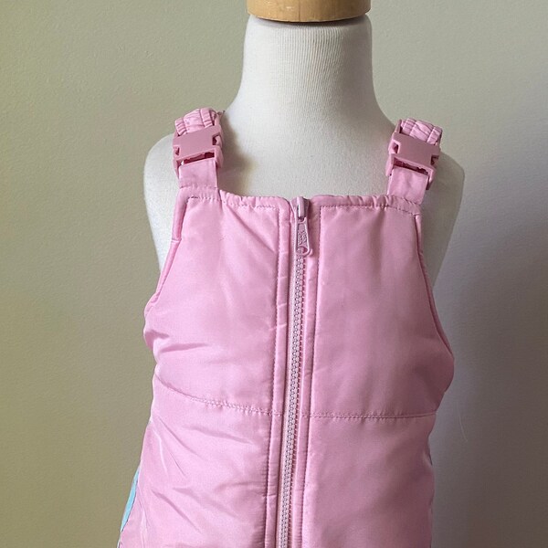 90er Jahre inspiriert rosa Kleinkind Mädchen Schnee Anzug/Puffer Overall/Kinderwagen Baby Anzug/Barbie rosa Retro Streifen warme Winter tragen Größe 2 t von Osh Kosh