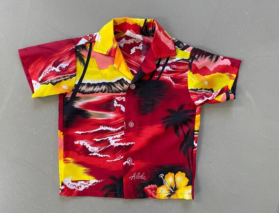 Vintage Toddler Hawaiian Shirt/Kids Hawaiian shirt